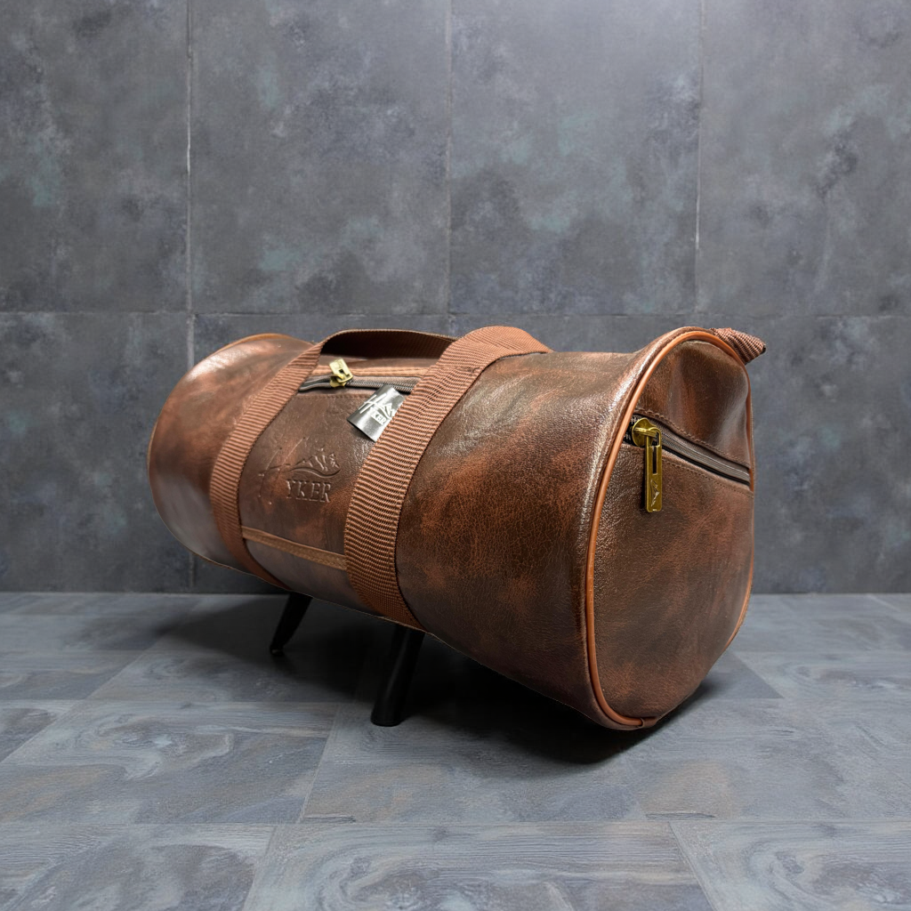 PREMIUM LEATHER FINISH GYM BAG