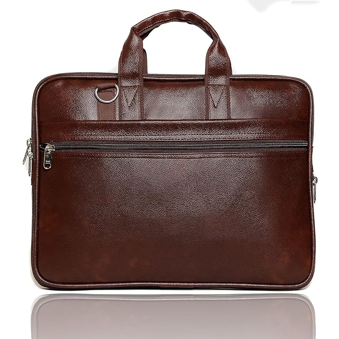 Men's Leather Finish Laptop & Shoulder Bag