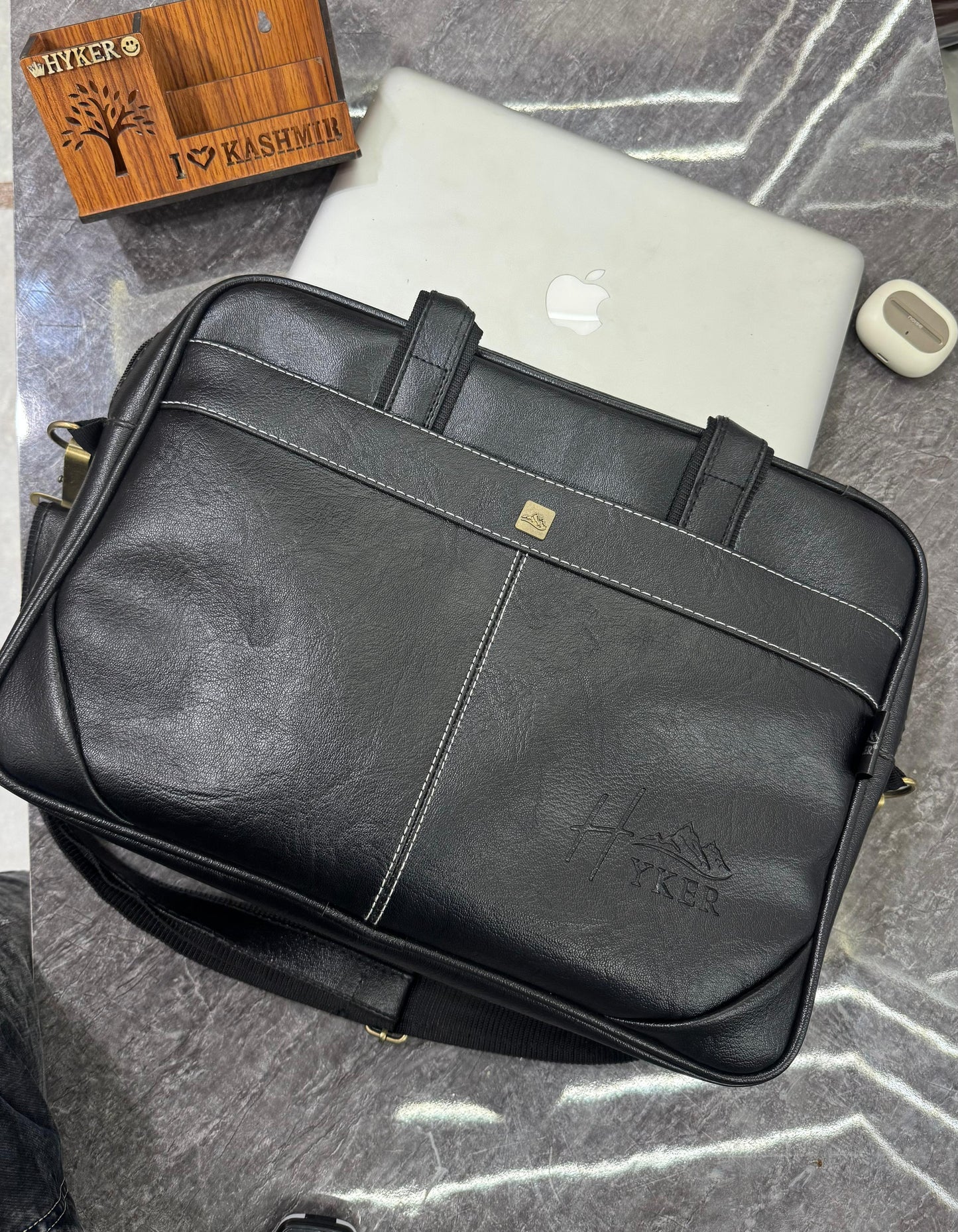 PREMIUM LEATHER FINISH LAPTOP BAG