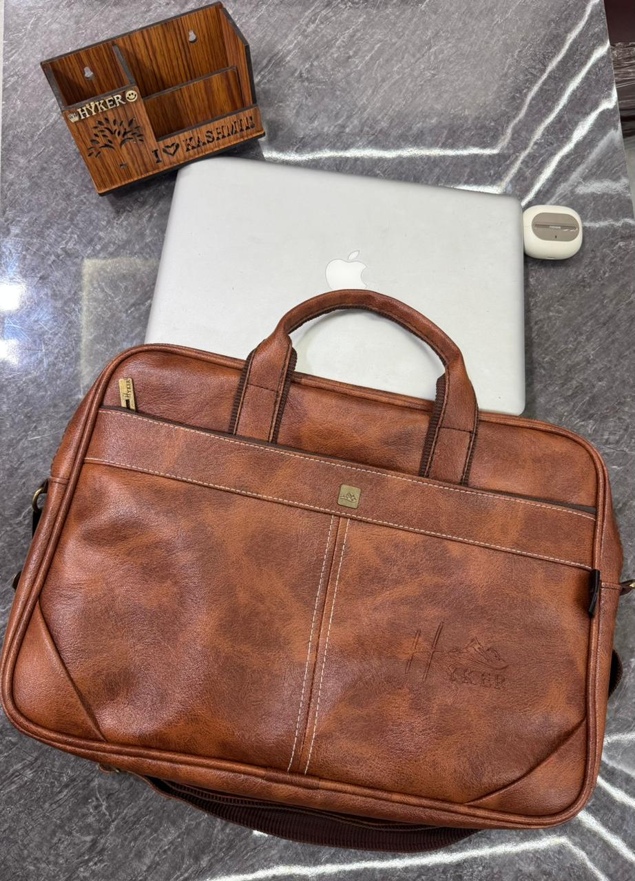 PREMIUM LEATHER FINISH LAPTOP BAG