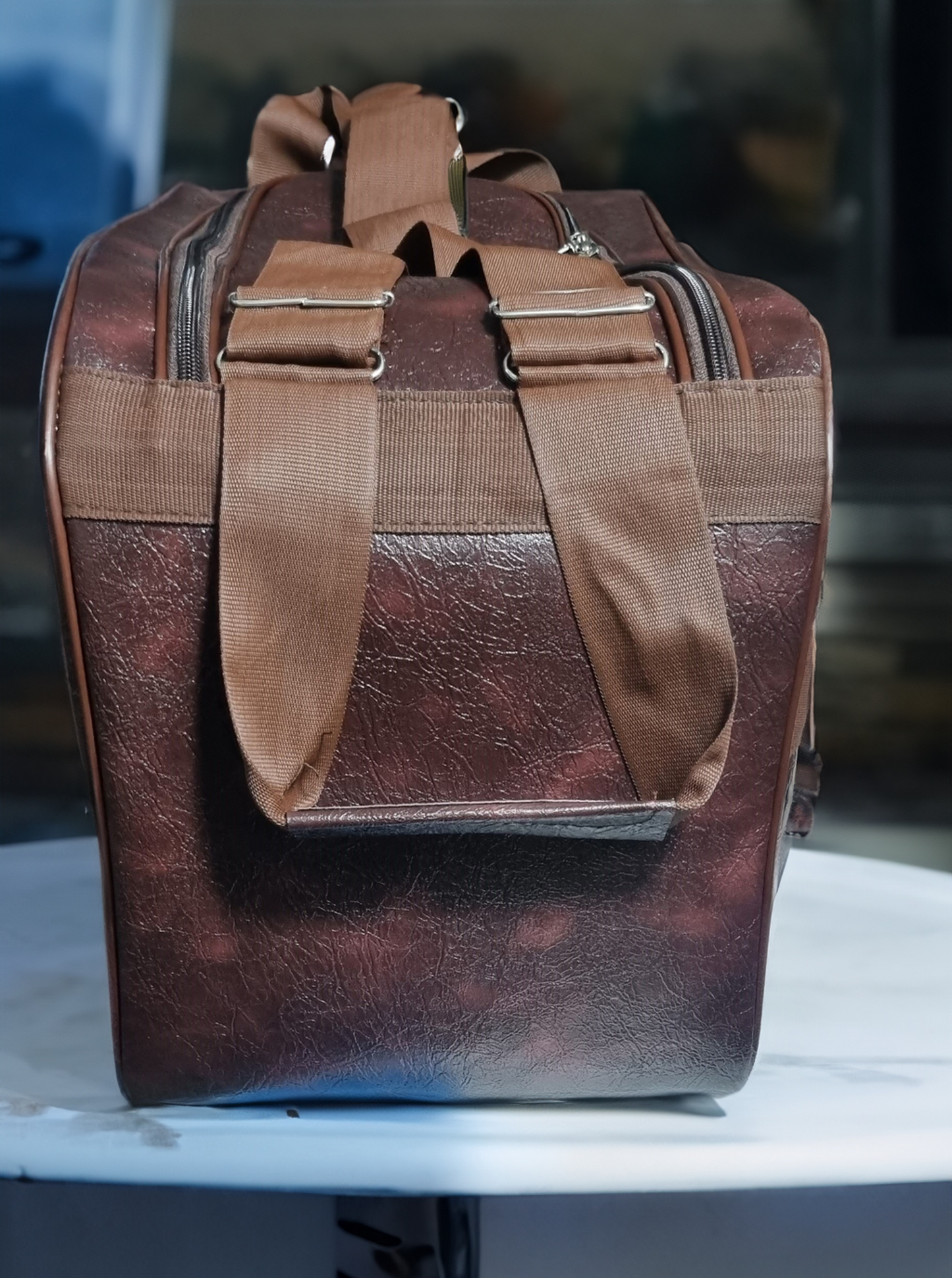 PREMIUM LEATHER FINISH DUFFLE BAG