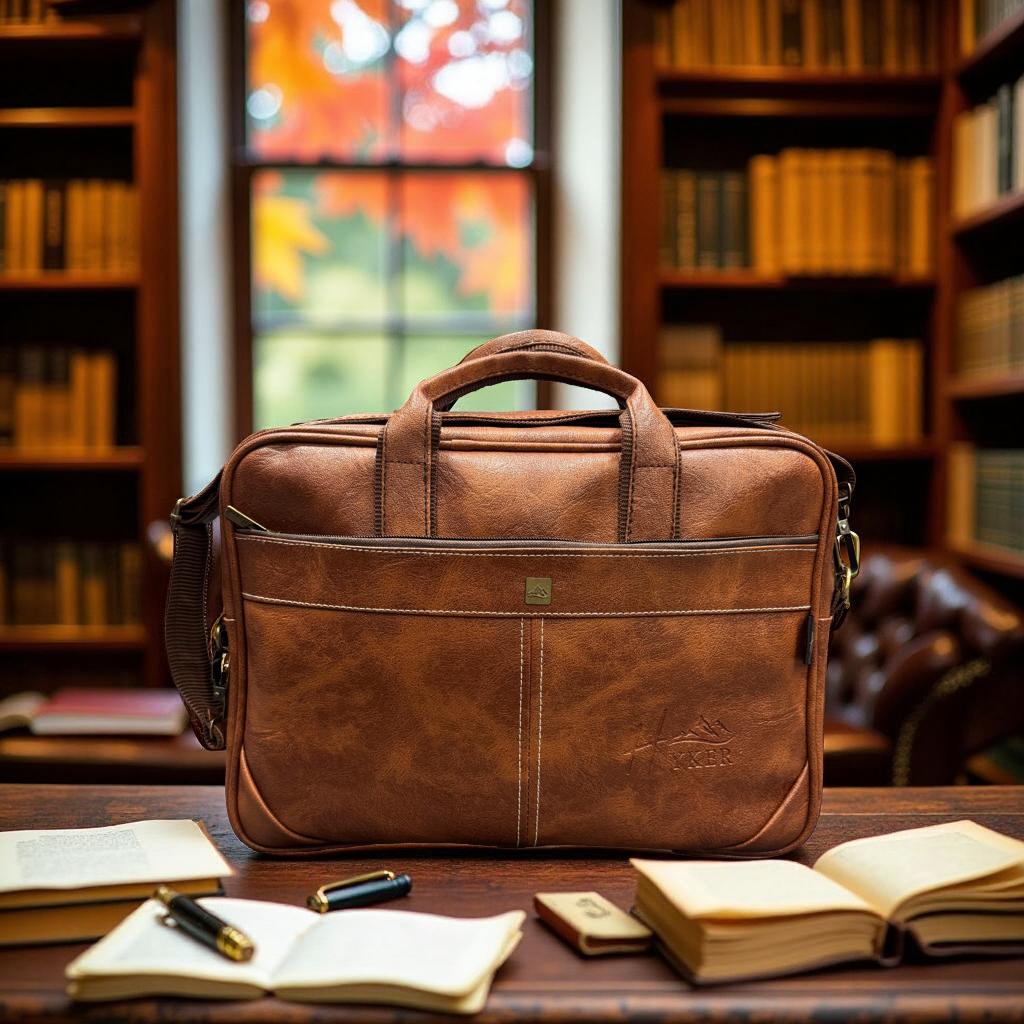PREMIUM LEATHER FINISH LAPTOP BAG
